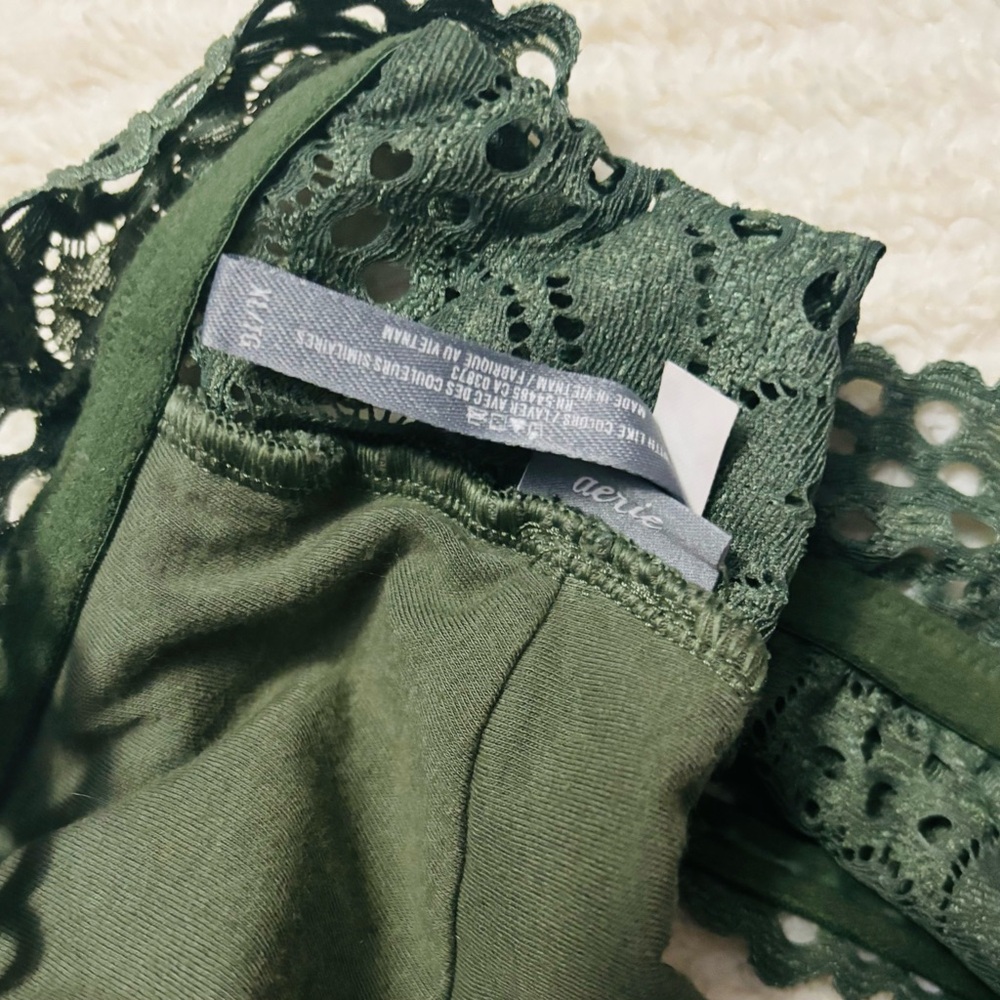 2 aerie Barlettes 1 Purple LG 1 Strapless Green XLG - Picture 8 of 9
